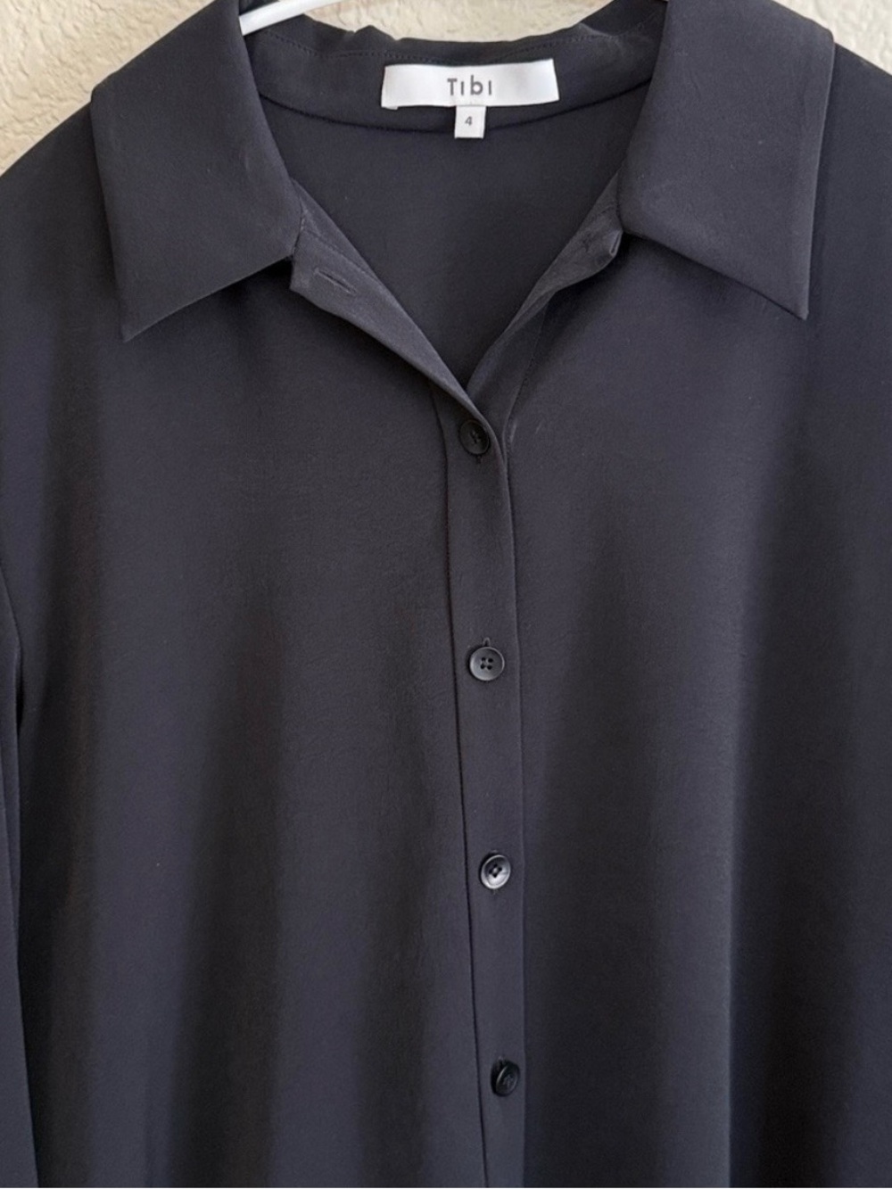 Tibi Soft Drape Slim Shirt - Picture 4 of 6